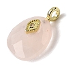 Natural Rose Quartz Pendants G-Z090-01G-04-2