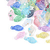 Transparent Spray Painted Acrylic Pendants ACRP-T011-07M-1