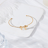 1Pc 304 Stainless Steel Cuff Bangles BJEW-LP0003-31G-3