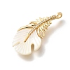 Brass Micro Pave Cubic Zirconia Pendants KK-U061-01G-2