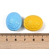Opaque & Spray Painted Acrylic Beads OACR-G048-04-3