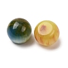Two Tone Resin & Glitter Powder Cabochons RESI-K033-09-2