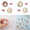 20Pcs 10 Style Alloy Enamel Pendants ENAM-SZ0002-46-6