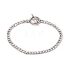 Non-Tarnish 304 Stainless Steel Chain Bracelets for Women or Men BJEW-A039-04P-1