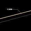 Textured Round Brass Wire CWIR-WH0004-01G-02-3