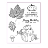 Pumpkin & Tree Leaf & Mushroom Silicone Stamps PW-WG25FE2-01-1