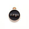 Alloy Enamel Pendants X-ENAM-S124-01A-08B-3