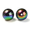 UV Plating Rainbow Iridescent Acrylic Beads X-PACR-E001-04B-3