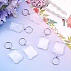 20Pcs Acrylic Photo Frame Keychains AJEW-TA0003-60-6