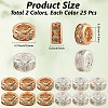 50Pcs 2 Colors Brass Rhinestone Beads KK-PA0001-04-2
