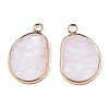 Natural Rose Quartz Pendants G-S359-317D-2