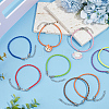 40Pcs 10 Colors Braided Waxed Cord Bracelets for Men Women BJEW-SC0001-71-4