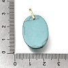 Synthetic Turquoise Pendants GG-CBA7610-06G-05-3