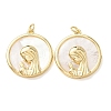 Religion Natural White Shell Pendants SH-CBAB4F6-01G-1