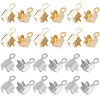 300Pcs 2 Colors Brass Pendant Rhinestone Settings KK-SC0004-55-1