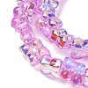 Transparent Glass Beads Strands GL-CBAAE04-02J-3