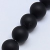 Natural Black Agate Beads Strands G-D543-16mm-1