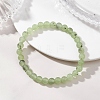 Natural Prehnite Beads Stretch Bracelets for Women BJEW-JB13197-1