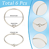 6Pcs Brass European Style Bangle Making PPJ-SC0001-03-2