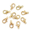 Zinc Alloy Lobster Claw Clasps X-E105-G-NF-2