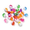 Two Tone Opaque Acrylic European Beads SACR-F015-03-1