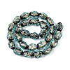 Handmade Foil Lampwork Beads Strands FOIL-T008-07C-1