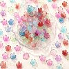 210Pcs 6 Colors Acrylic Bead Caps OACR-SZ0001-47-8