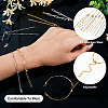 12Pcs 6 Styles 304 Stainless Steel Chain Bracelet Makings AJEW-TA0001-34-5