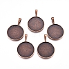Alloy Pendant Cabochon Settings PALLOY-2419-R-FF-2