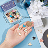 48Pcs 8 Colors Acrylic Pendants FIND-SC0005-19-3