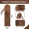 Cowhide Leather Labels AJEW-WH0386-0042-2