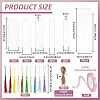 Acrylic Blank Bookmarks with Tassels Making Set FIND-BC0014-36-2