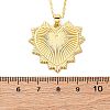 Brass Micro Pave Clear Cubic Zirconia Heart Pendant Necklaces for Women NJEW-S438-07B-G-5