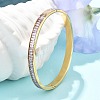 304 Stainless Steel Rhinestone Bangles for Women BJEW-Z092-02G-2