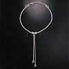 Bowknot Alloy Full Crystal Rhinestone Tassel Waist Belly Chains for Women FS-WG8B8BC-02-1
