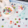 60Pcs 6 Colors Acrylic Beads OACR-TA0003-13-5