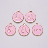 Alloy Enamel Pendants ENAM-S124-01B-09G-2