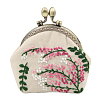 DIY Plants Pattern Kiss Lock Coin Purse Embroidery Kit SENE-PW0003-068F-1