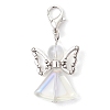 Angel Glass Pendant Decorations HJEW-JM02783-2