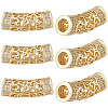 6Pcs Brass Micro Pave Cubic Zirconia Beads ZIRC-BBC0002-44G-1
