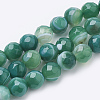 Natural Striped Agate/Banded Agate Beads Strands G-S281-51A-6mm-1