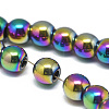 Electroplate Non-magnetic Synthetic Hematite Beads Strands X-G-T061-49H-3