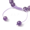 Natural Mixed Gemstone Beaded Braided Bracelets BJEW-JB11285-01-4