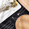 Brass Round Snake Chain Necklace Making NJEW-PH0001-19-2