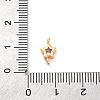 Brass Cubic Zirconia Star Connector Charms KK-Z084-11G-01-3