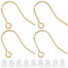 100Pcs 304 Stainless Steel Earring Hooks STAS-BBC0008-78B-1
