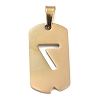 Ion Plating(IP) 304 Stainless Steel Pendants STAS-O127-D07-2