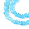 Frosted Transparent Glass Beads Strands GLAA-N054-4mm-08-3