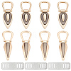 8Pcs 2 Style Zinc Alloy Bag Lock Accessories FIND-WR0004-47-1