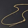 Brass Double Link Chains Necklaces for Women NJEW-D302-37G-3
